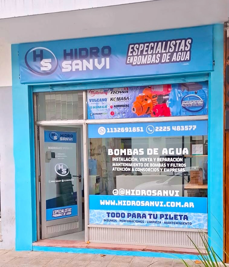 Frente del local Hidro Sanvi
